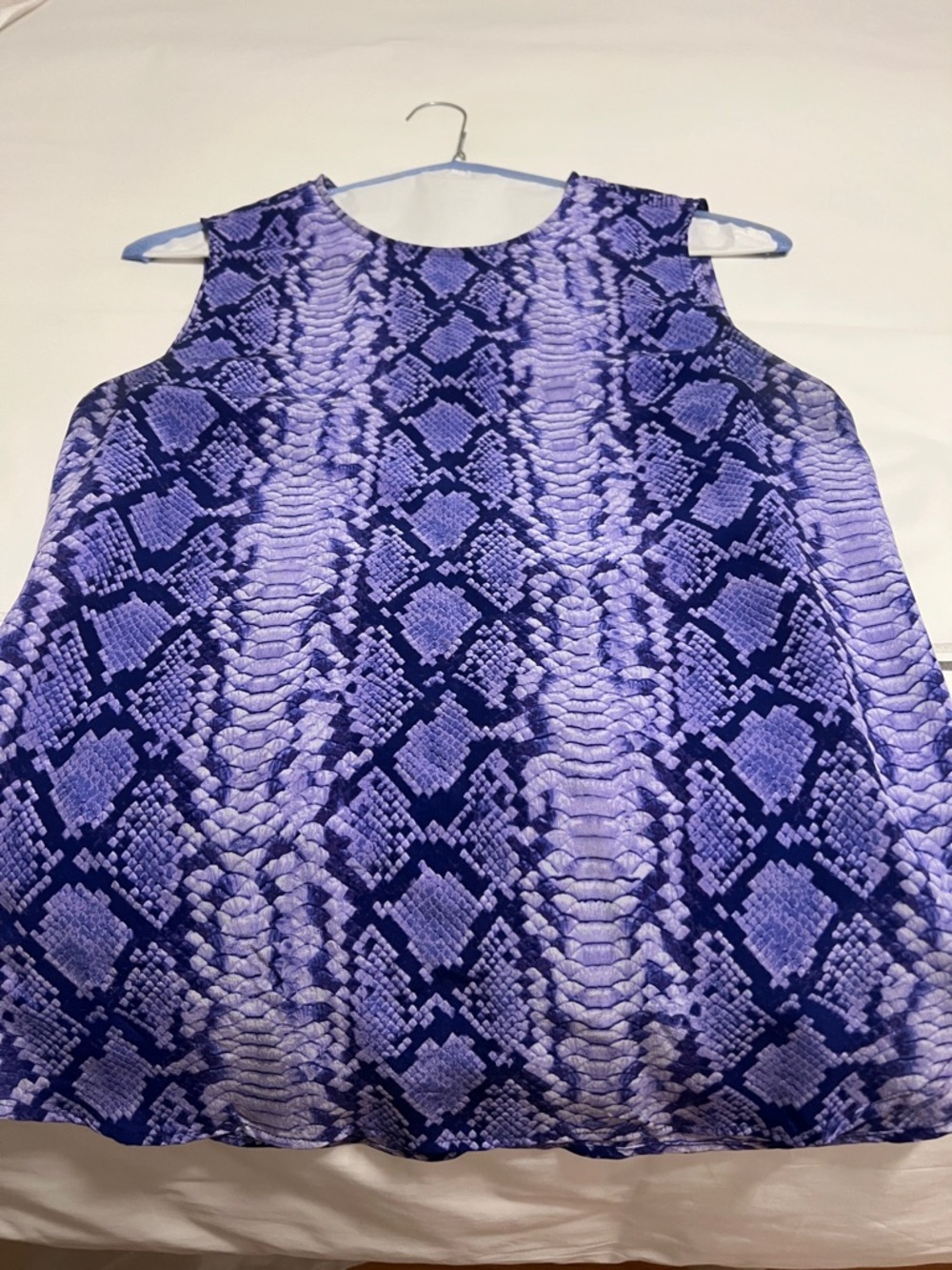 Equipment Lavender Floral Tie-Neck Top